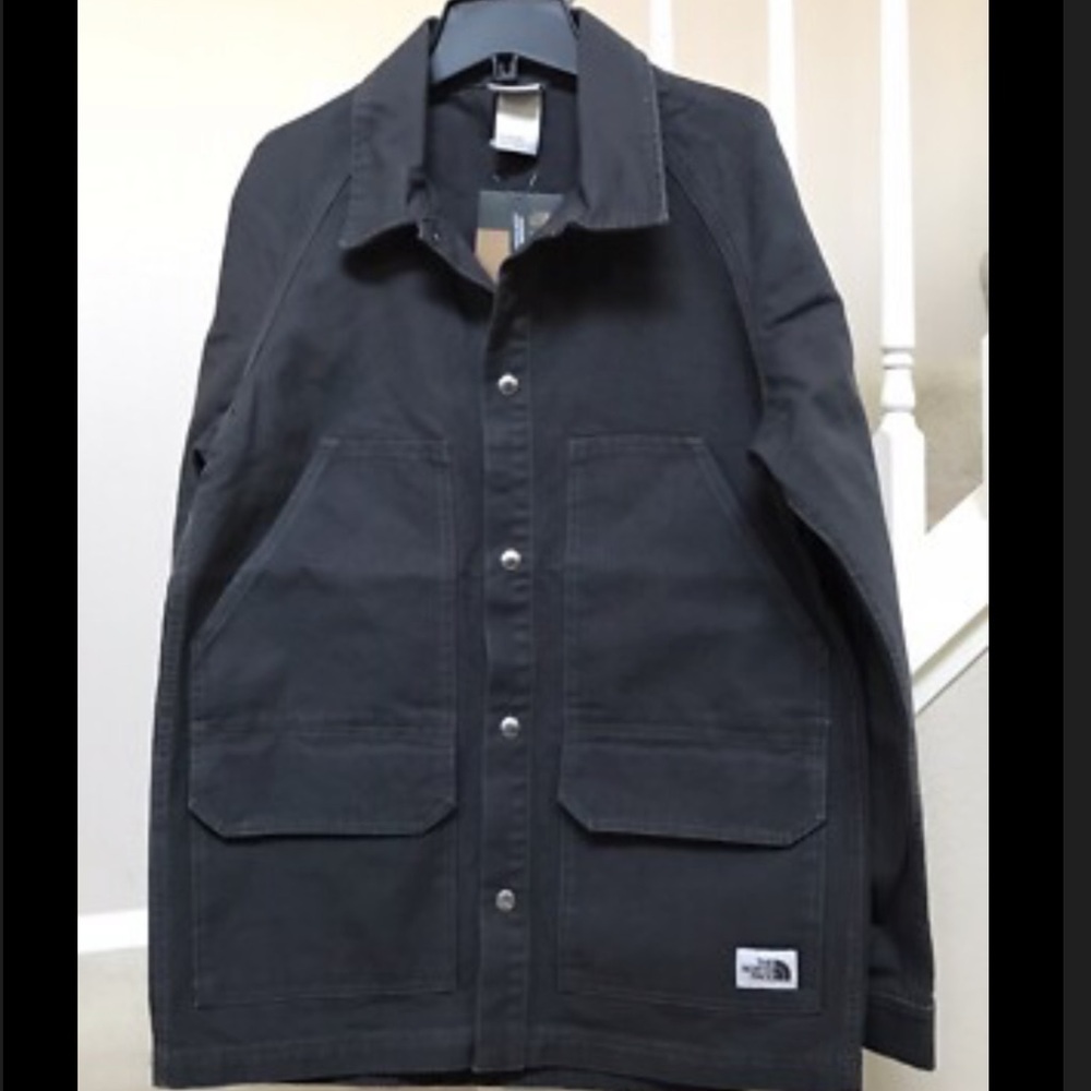 NWT The North Face berk utility canvas Cotten Jacket in asphalt grey - Picture 5 of 12